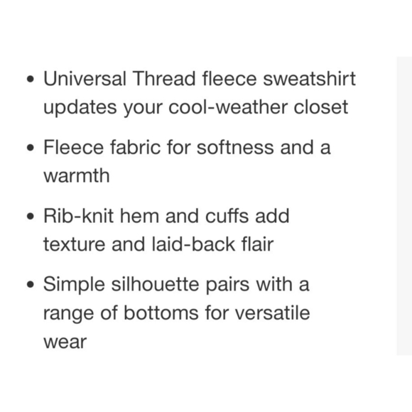 Universal Thread  Textured fleece sweatshirt  Dark gray Size XL - Picture 4 of 13